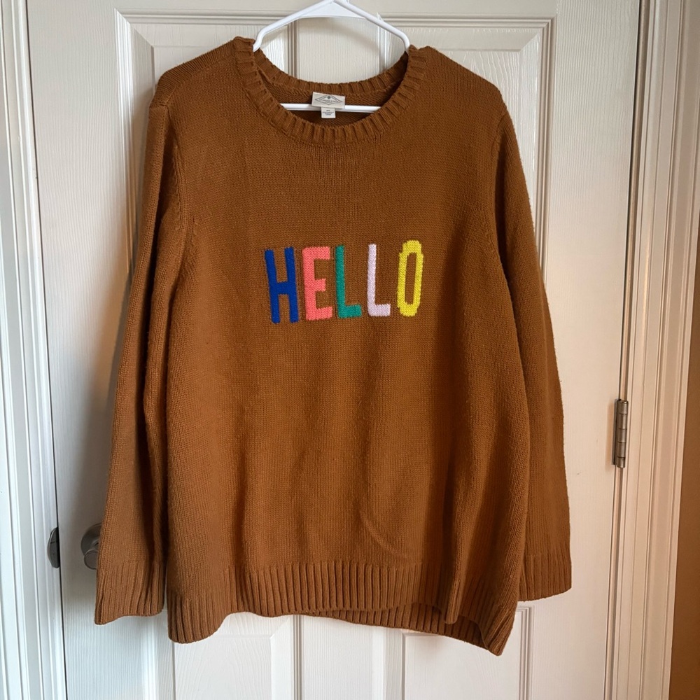 ST. JOHN’S BAY Colorful Hello Sweater